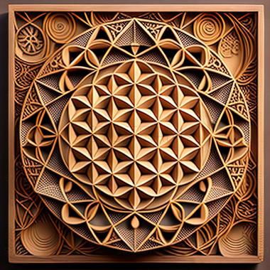 3D model sacred geometry (STL)